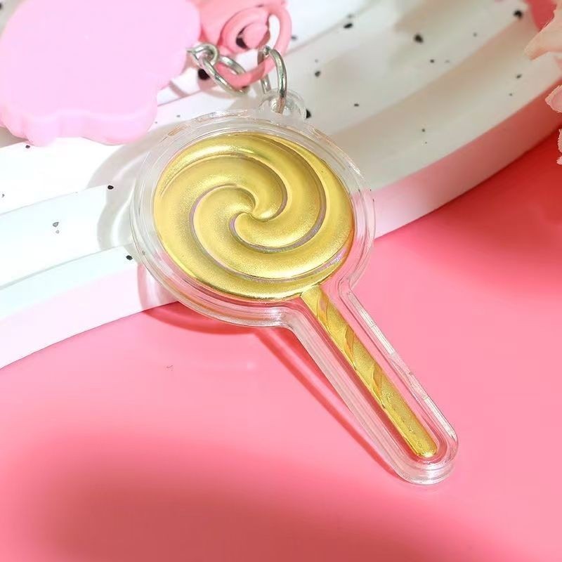 潮正品999棒糖 น่ารัก น่ารัก 友扣 百搭高级手机包挂饰七口女 ของแท้ 999 อมยิ้ม พวงกุญแจน่ารักทุกการแข่งขันKD