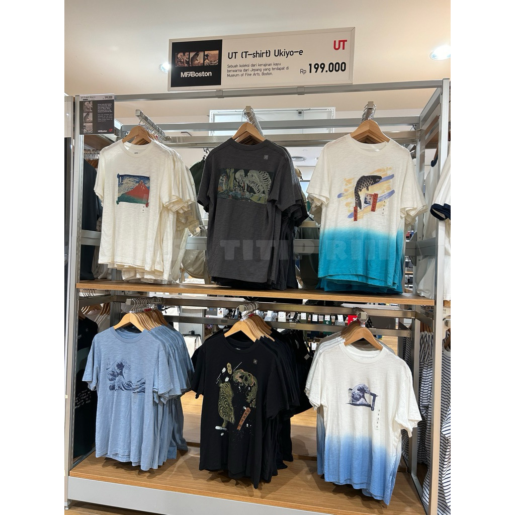 UT (เสื้อยืด) Ukiyo-e Short Sleeve MEN