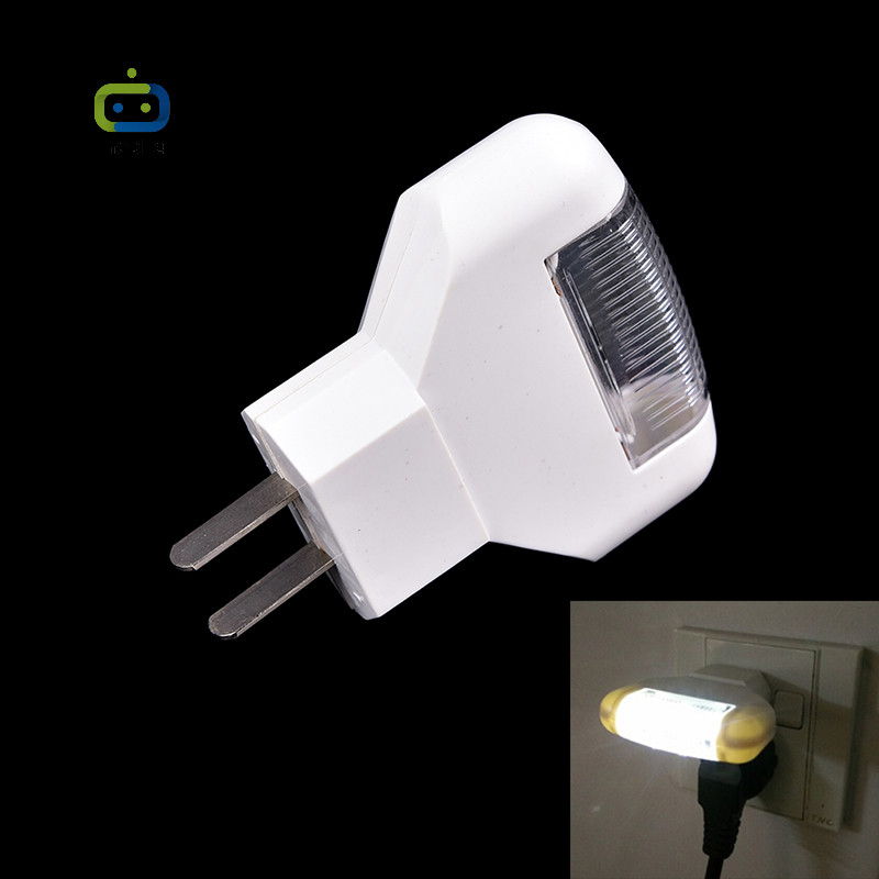 [maygood] ไฟกลางคืน LED สีขาวคุณภาพสูงตกแต่งห้องนอนปลั๊กไฟเพื่อใช้ {TH}