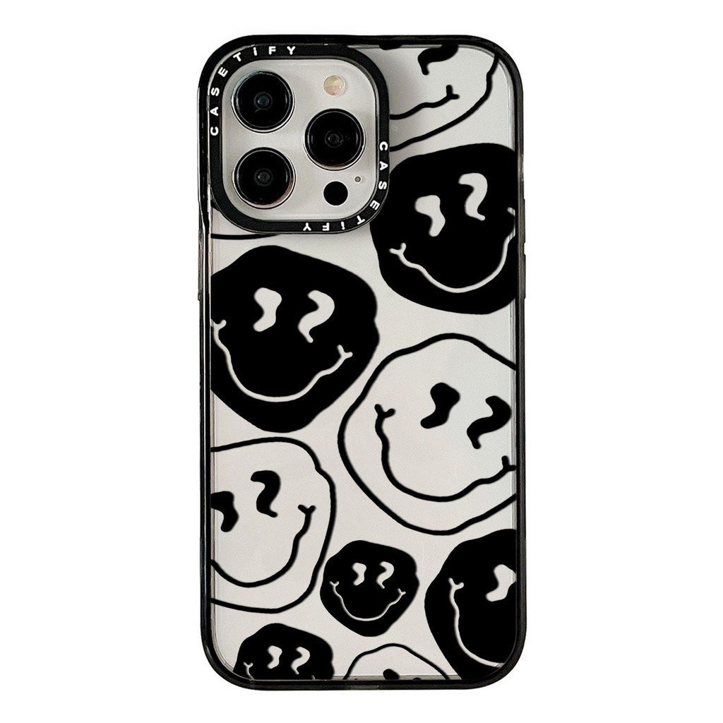 Niche ที่ไม่ซ้ํากันสนุก Twisted หน้ายิ้มเคสโทรศัพท์ iPhone เหมาะสําหรับ iPhone 15 14 Pro เคสซิลิโคน Max 12 11 Pro Max 7 Plus XS Max กันกระแทก 8 Plus XR 13 Pro 12 14 Plus ป้องกันฝุ่น Shock-proof คิวทอล