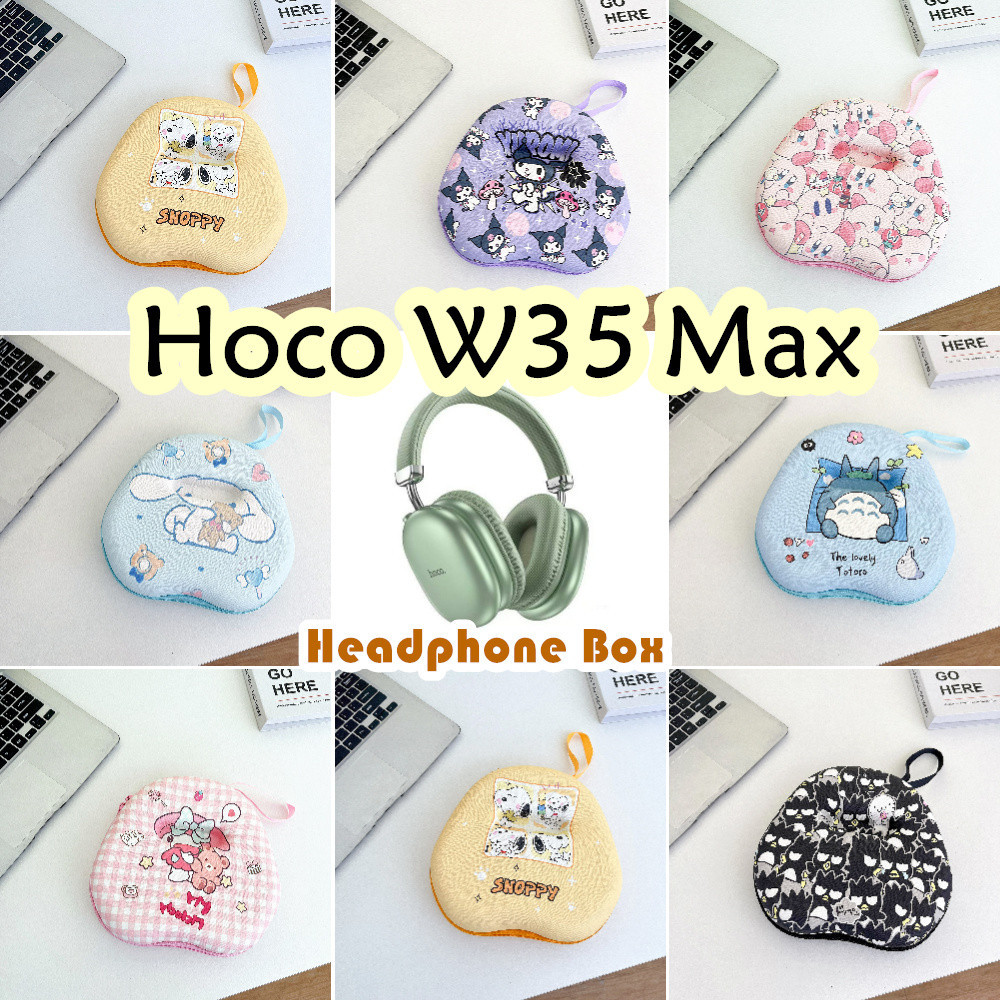 In Stock สําหรับ Hoco W35 Max เคสหูฟังการ์ตูนอินเทรนด์กระเป๋าเก็บชุดหูฟังกล่องปลอก