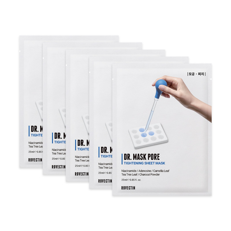 Rovectin Dr.Mask Pore Tightening Sheet Mask 25ml x 5 sheets