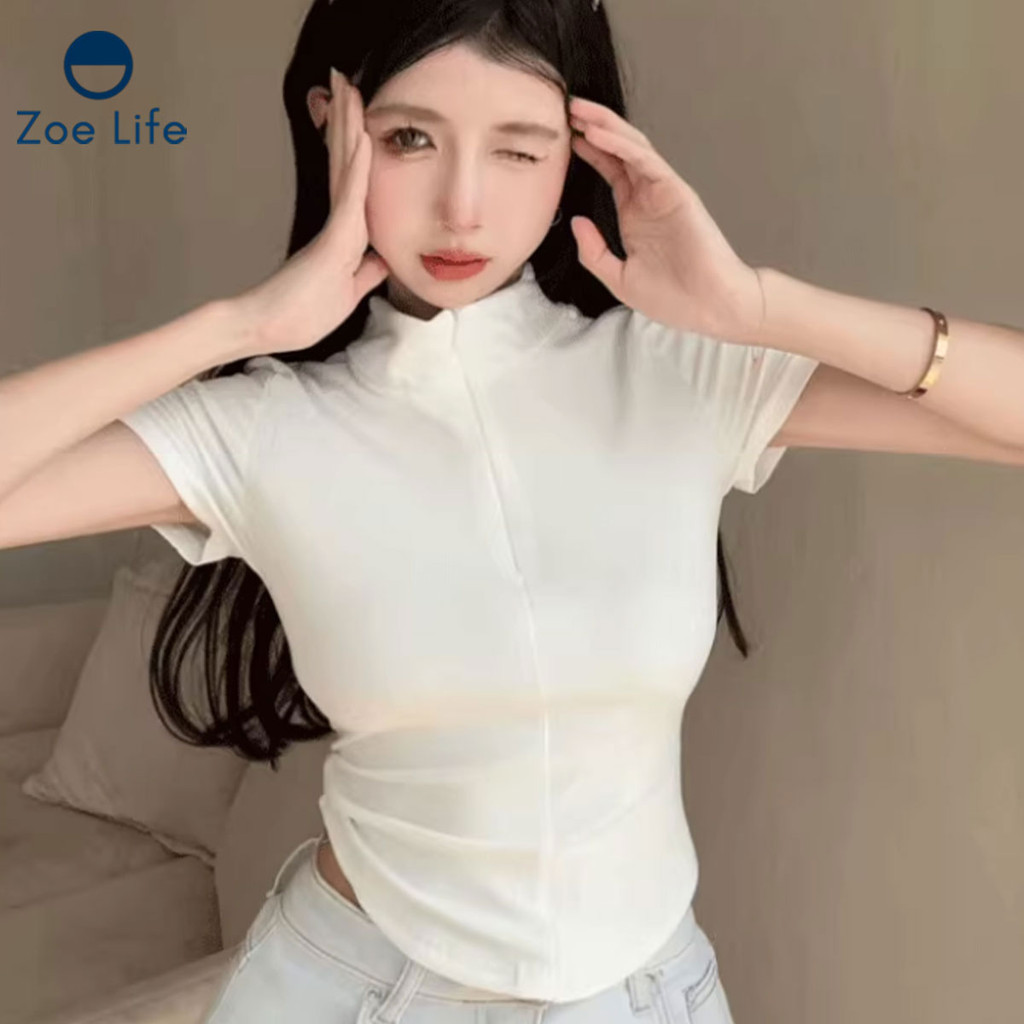 สินค้าใหม่ล่าสุด เสื้อยืดสไตล์เกาหลีรุ่นใหม่ล่าสุด เสื้อยืดแขนสั้น