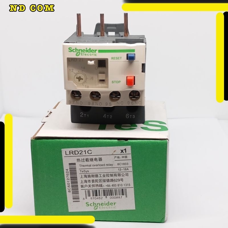 Schneider LRD21C Thermal Overload Relay Rated Current 12-18A TeSys Deca, thermal overload relay, 12 