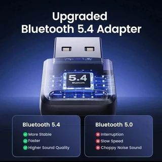 อะแดปเตอร์บลูทูธ USB Bluetooth 5.4 สําหรับ PC Dongle Adaptador เมาส์ไร้สาย Keyborad Music Audio Receiver เครื่องส่งสัญญาณ USB