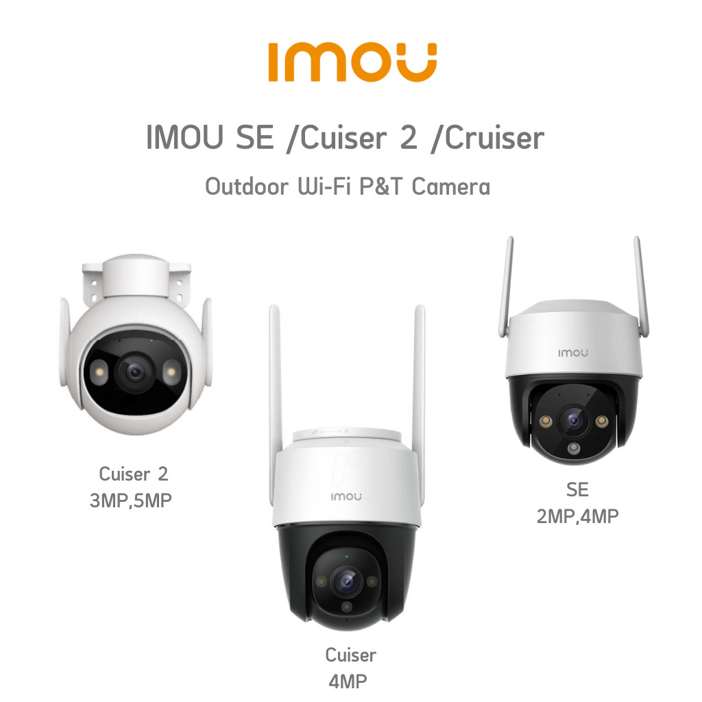 กันโจร IMOU Cruiser (SE 2MP , SE 4MP , 4MP , Cruiser2) หมุนได้ 360 องศา ระบบติดตามอัจฉริยะ พูดคุยโต้