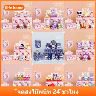 6 ชิ้น/เซ็ตกล่อง Sanrio การ์ตูนตุ๊กตารุ่นคริสต์มาสของเล่นเค้ก Topper เค้กตกแต่งเครื่องประดับ Hello Kitty Cinnamoroll อะนิเมะ Pvc ของเล่นของขวัญรุ่น Q ตุ๊กตารูปสําหรับเด็ก