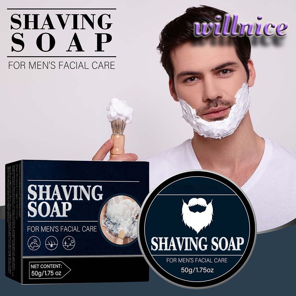 niceth สบู่โกนหนวดผู้ชาย Rich Smooth Gentle Shaving Foam เฟเชียลแคร์ 50g niceth