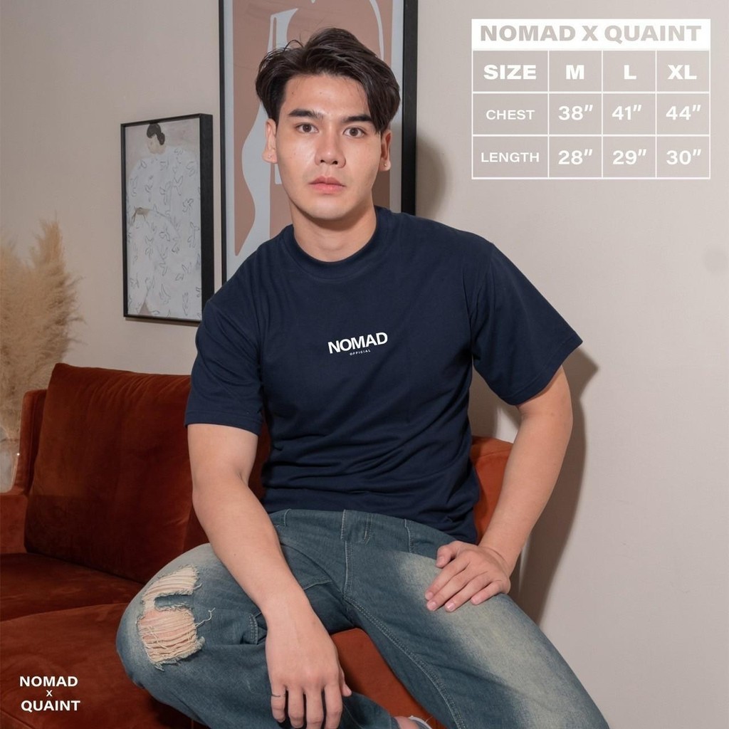 เสื้อยืดNomad x Quaintอกตรงกลาง