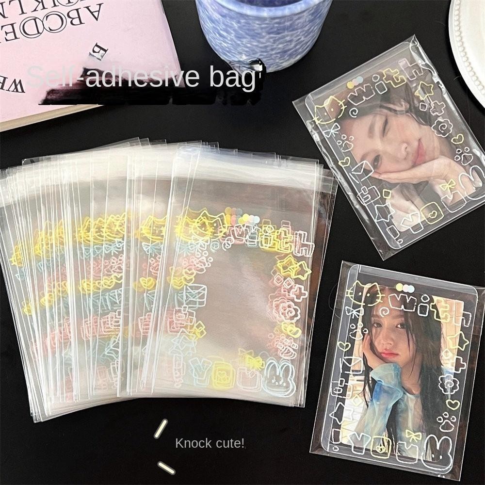 EASTS 100 ชิ้น ถุงบรรจุภัณฑ์ป้องกัน Photocard การ์ดไอดอล Kpop ถุงปิดผนึก ถุงเก็บการ์ด ฝาครอบป้องกัน - รูปที่ 7