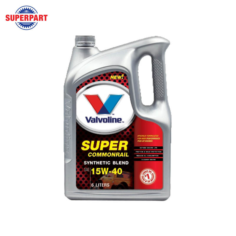 น้ำมันเครื่อง VALVOLINE-SUPER COMMONRAIL(15W40)6L แถม1L(150172)
