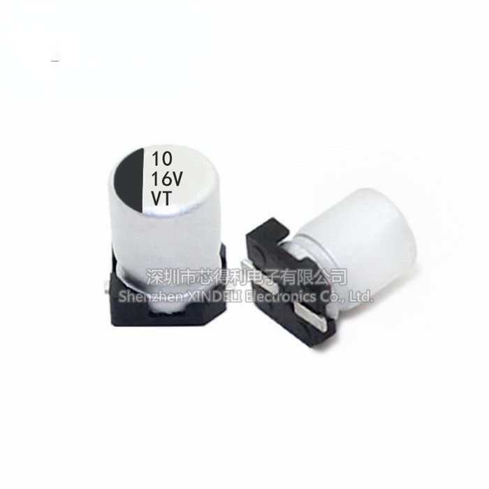 16v10uf 4 * 5 มม.ชิปตัวเก็บประจุอิเล็กโทรลีติคอลูมิเนียมตัวเก็บประจุ 10UF/16V 4x5.4 มม. ยี่ห้อใหม่พร