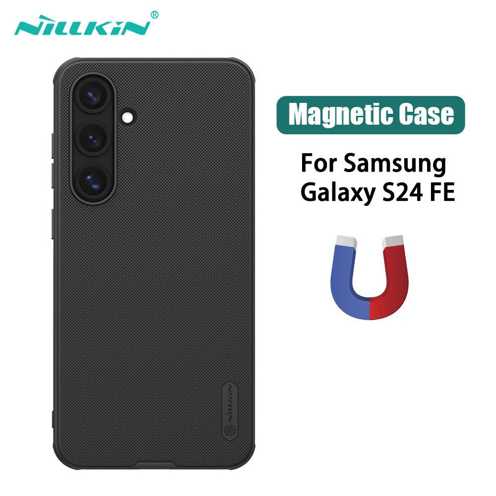 สําหรับ Samsung Galaxy S24 FE Case NILLKIN Frosted Shield Pro ฝาครอบชาร์จไร้สายแม่เหล็ก