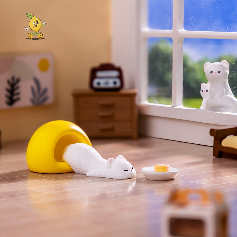 [mozh] น่ารักการ์ตูน Mini Ferret DIY ตกแต่งบ้านเดสก์ท็อป Kawaii Miniatures ตุ๊กตาเครื่องประดับขนาดเล็กอุปกรณ์เสริมหัตถกรรมเด็กของขวัญ [TH]