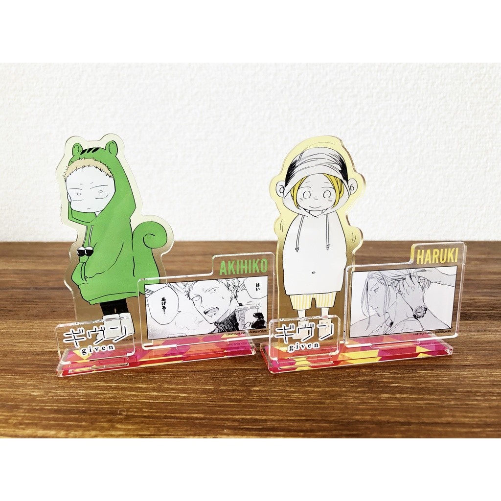 ギヴンgiven ของขวัญของเล่นตัวเลขขาตั้งอะคริลิค Akihko อะนิเมะรุ่น Action Figure เครื่องประดับอุปกรณ์เสริมรุ่น Haruki Shizusumi Mafuyu