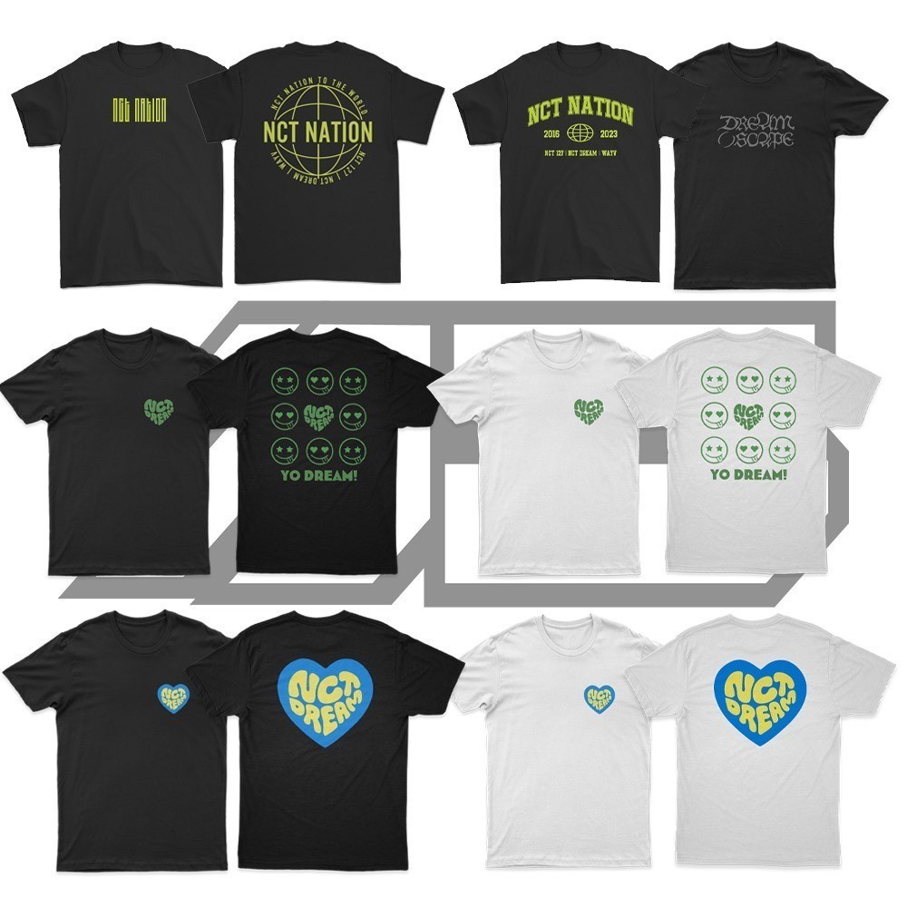 T-Shirt【hot t-shirts】❤Fashion T-Shirt NCT NATION NCT DREAM NCT 127  WAYV TEE BAJU 💥100% cotton Premi