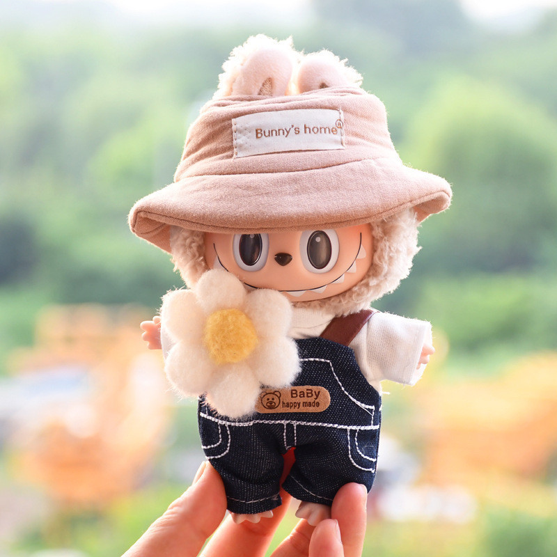 ชุด labubu macaron 17 ซม. ชุดเอี ๊ ยมดอกไม ้