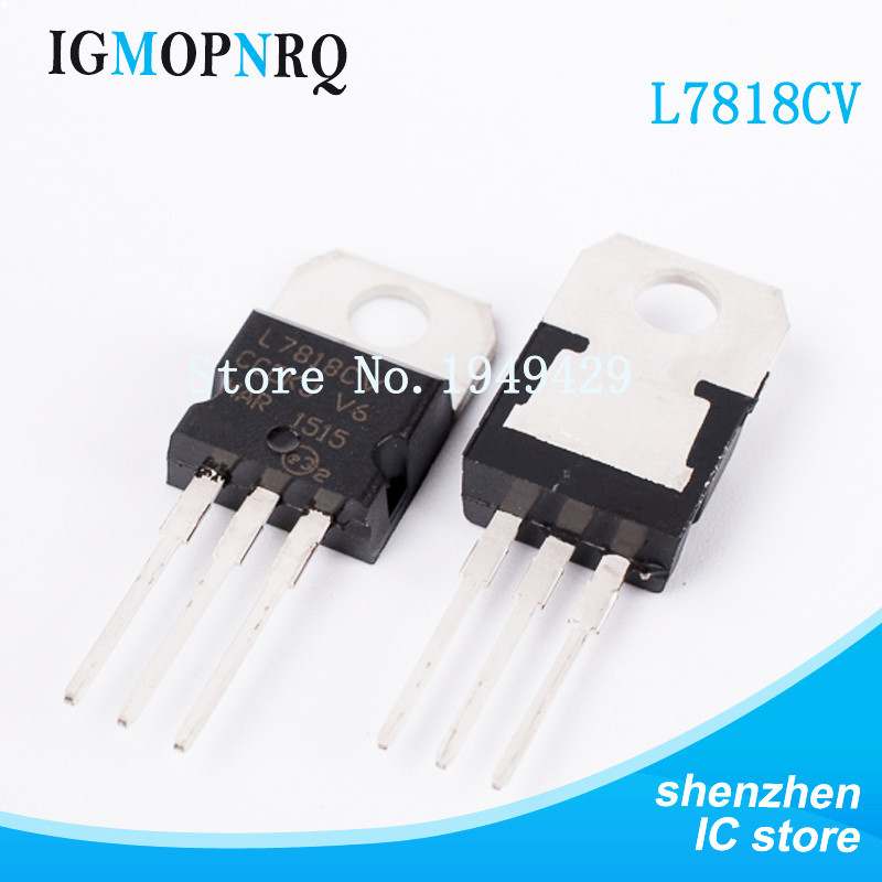 10 ชิ้น/ล็อต L7818CV L7818 7818 ทรานซิสเตอร์ Triode ใหม่ TO-220 ขายส่งอิเล็กทรอนิกส์