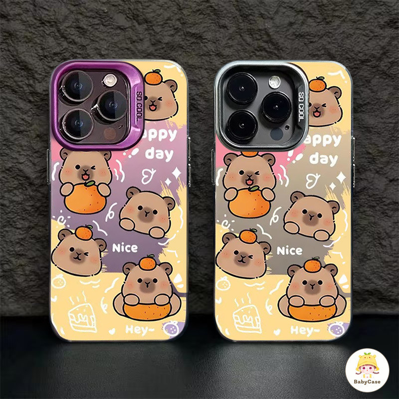 การ์ตูนคาปิบาร่าสุดน่ารัก เคส Iphone 1511 13 Pro Max 7Plus 11 12 14 Pro Max 7Plus 8 14 15 7 Plus X XS XR Max SE 2020