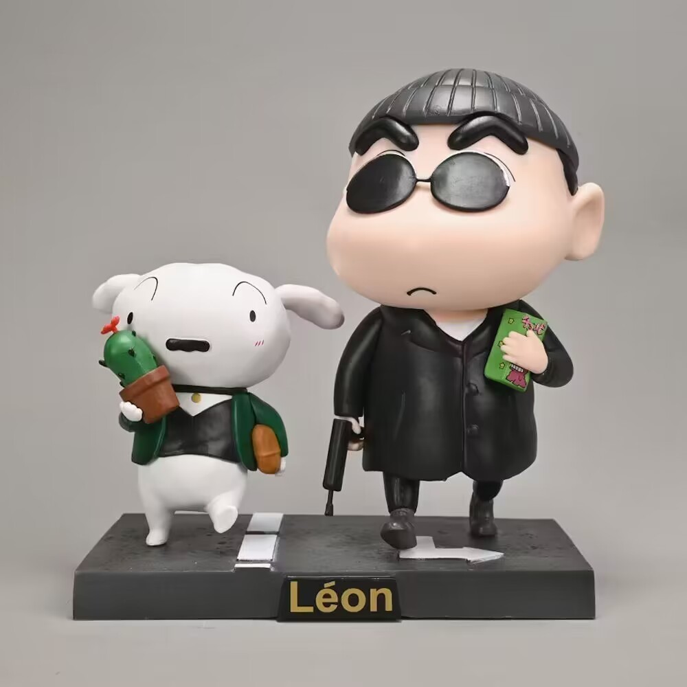 Crayon Shin-Chan Dumb Cute Shin-Chan Leon This Killer Not Too Cold Killer Shin-Chan Doll Figure Mode