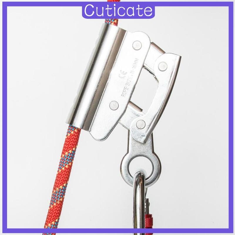 [CUTICATE] Heavy Duty Alloy Self Locking Rope Grab Climbing Fall Protection Work B 6KN