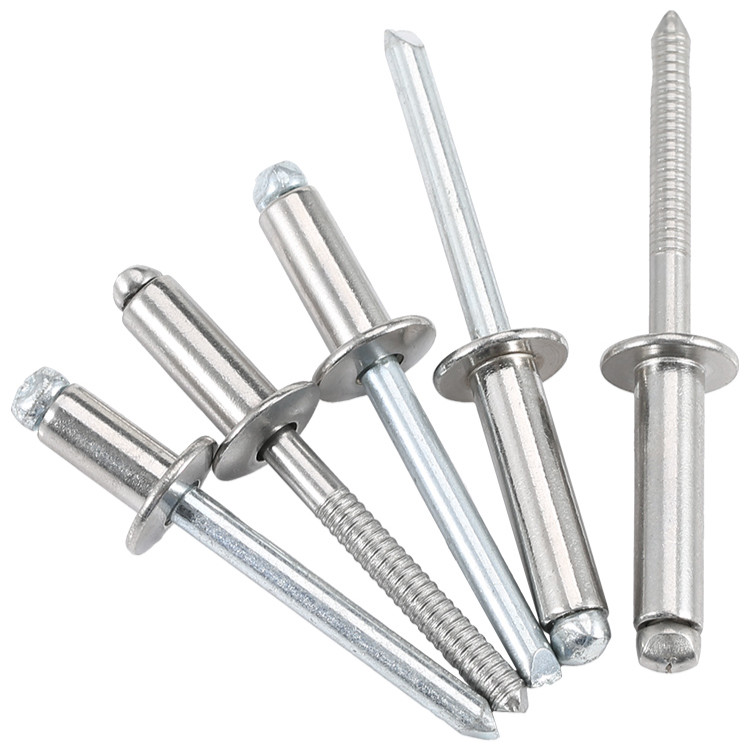 [LY1-XS-1] M2.4 M3.0 M3.2 M4M5M6.4 ตะปูยิง รีเวท ลูกยิงรีเวท หมุดย้ำ สแตนเลส 304，อลูมิเนียม / Blind Rivet Stainless Steel 304，aluminium - รูปที่ 2