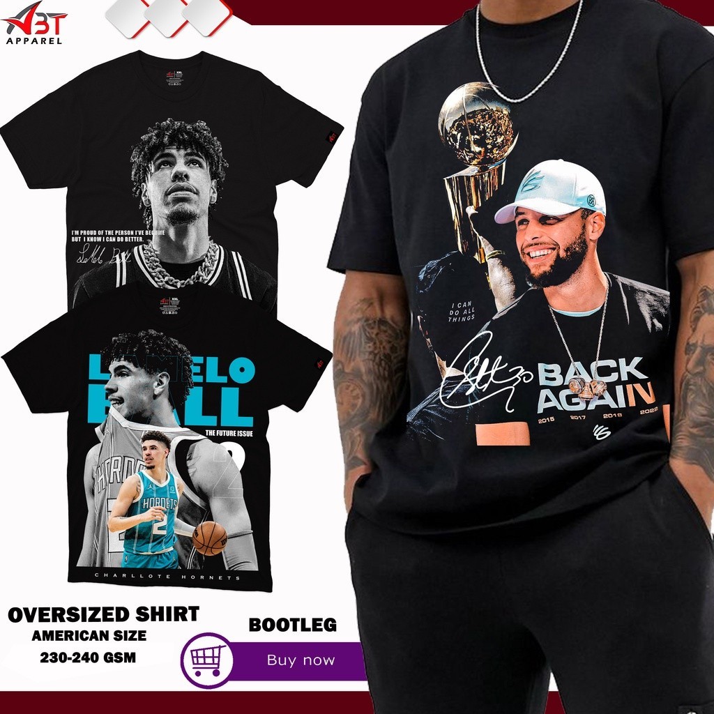 เสื้อยืดแขนสั้นคอกลมABT Shirts NBA Bootleg Pro Club Unisex T shirt  S-5XL