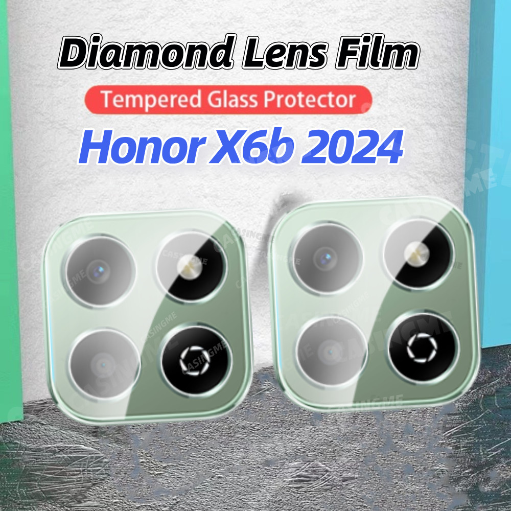 Honor X6b 2024 3Dกล้องเลนส์ProtectorสําหรับHonor X6b X 6b X6 b HonorX6b bX6 4G 5G 2024 กระจกนิรภัยโปร่งใสกลับกล้องป้องกัน