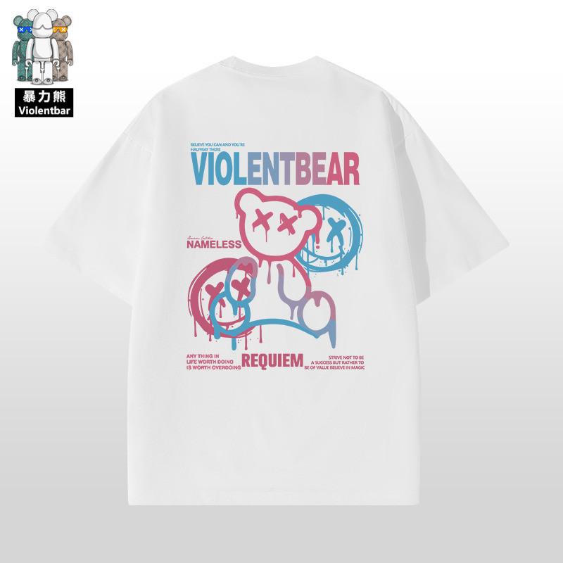 [พร้อมส่ง][Violent Bear] official upgrade 250 grams heavy Xi ชุดปกติ ใส่เดินทาง y2k ชีฟอง S-5XL