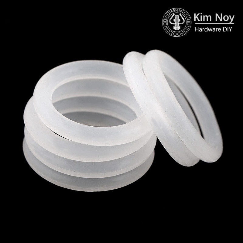 [KH] Cs5.0mm * OD15-46mm Silicone O-Ring Food Grade White Sealing Ring
