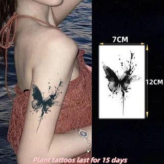 Blizzard Butterfly Pattern Tattoo สาวเซ็กซี่ไหล่พืช Tattoo ส…