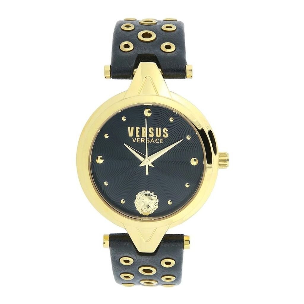 มี E-tax Versus by Versace นาฬิกา รุ่น SCI030016 V VERSUS BLACK DIAL,BK-LEATHER STRA