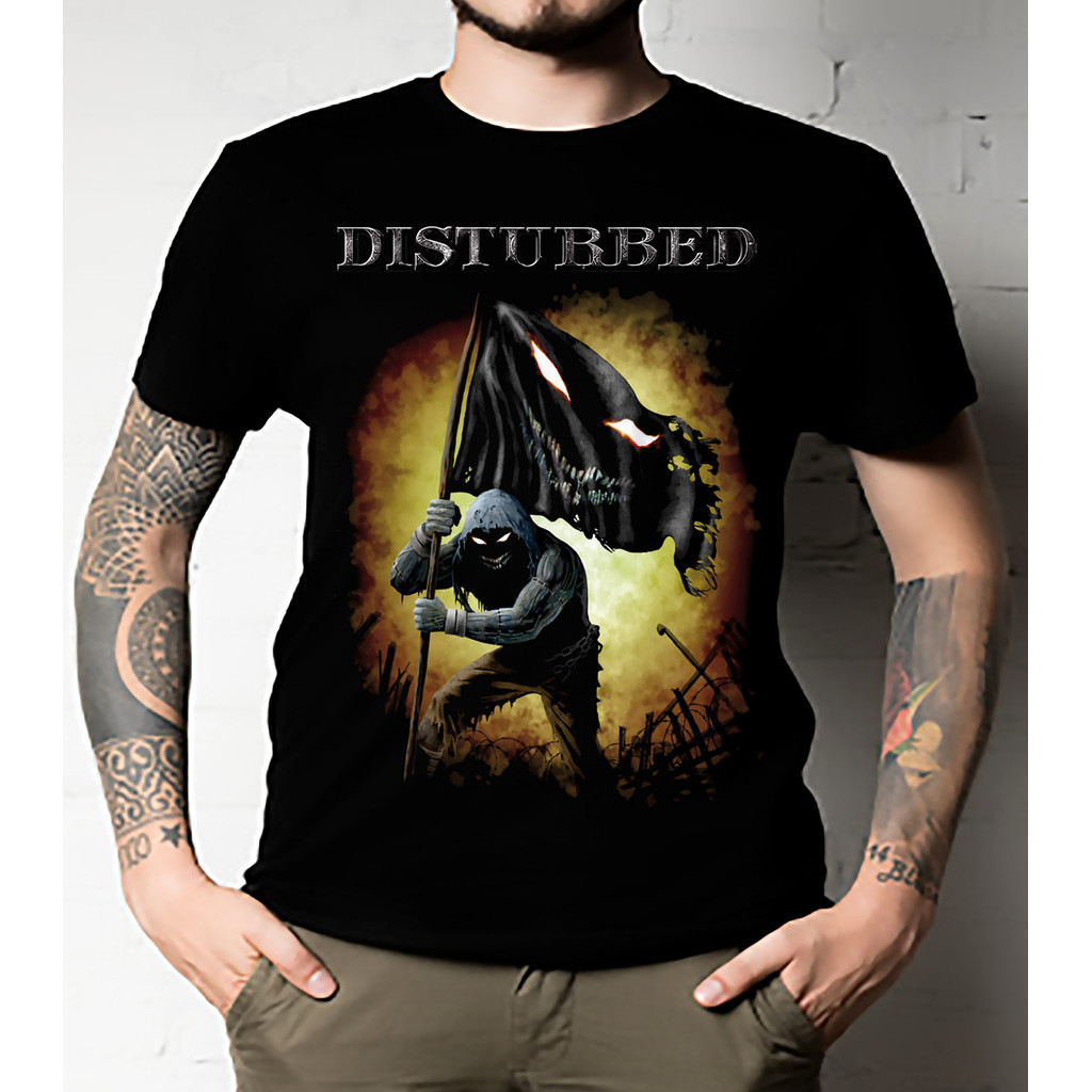 Disturbed Up Yer Fist เสื้อยืดสีดําใหม่ทุกขนาด