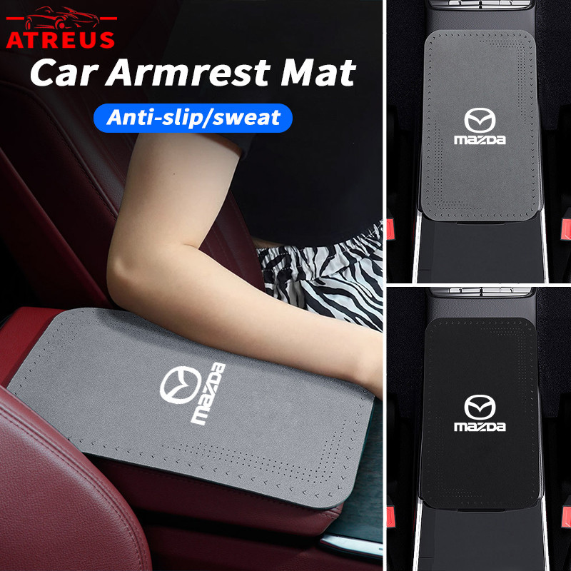 Mazda แผ่นรองคอนโซลกลางรถยนต์ หุ้มเบาะคอนโซลกลาง สําหรับ Mazda 2 3 CX5 CX30 CX8 CX3 Mazda2 6 5 CX9 BT50