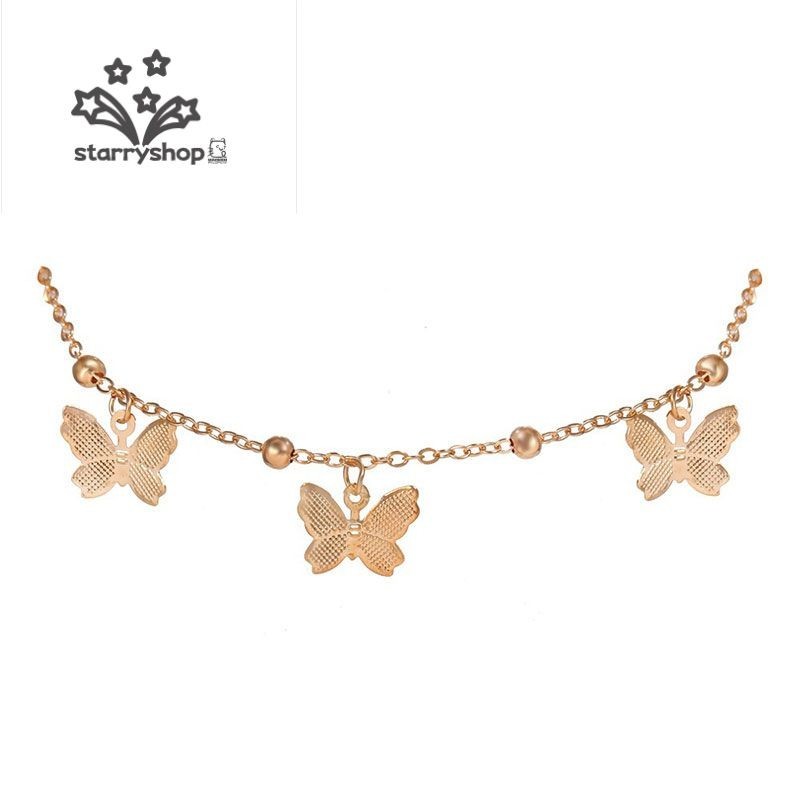 starryshopBeach Anklet จี้ผีเสื้อ Handmade Anklet