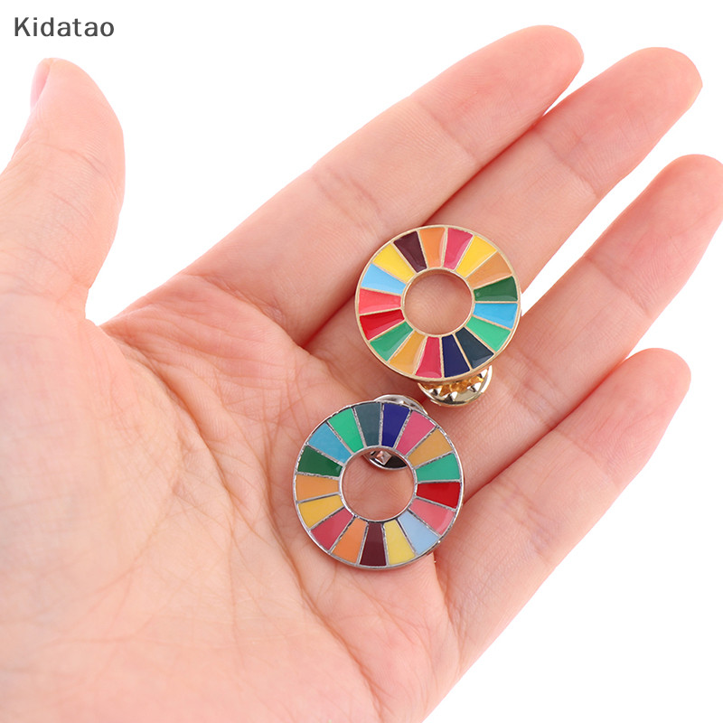 Kidatao Enamal 17 สี Sustainable Development Goals เข็มกลัด United Nations SDGs Pin ใหม่