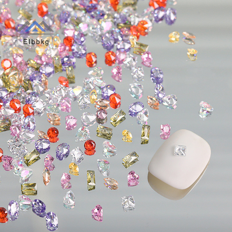 Eibbkg 10PCS Zircon เล็บ Ch 3D Glitter Rhinestone ตกแต่งเล็บเล็บอุปกรณ์เสริมสําหรับ Diy เล็บออกแบบ Home Salon Supplies บนขาย