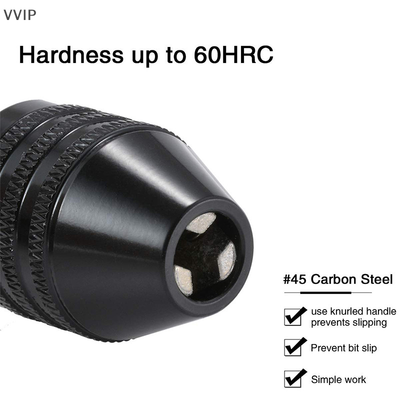 Vvth เปลี่ยนอย่างรวดเร็วดอกสว่านแบบไร้กุญแจเชยก้านหกเหลี่ยมอะแดปเตอร์แปลงเครื่องมือ VVTH - รูปที่ 2