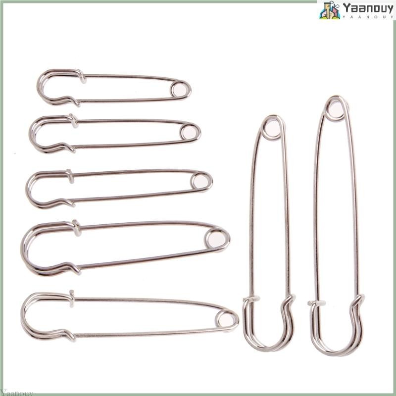 Yaa Heavy Duty Safety Pins 10 ชิ้นชุด Silver Tone ขนาดใหญ่ Strong Pinning เย็บเครื่องมือ