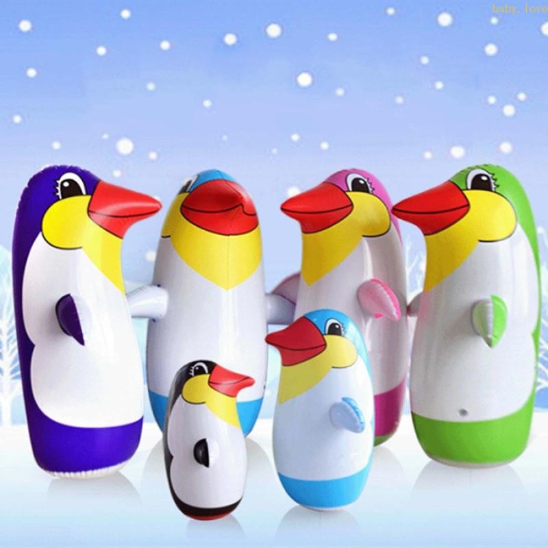Blove * 36 ซม.45 ซม.70 ซม.PVC Inflatable ของเล่นสําหรับ Creative เหมือนจริงการ์ตูน Penguin Tumbler สําหรับเด็กของขวัญเด็กว่ายน้ํา