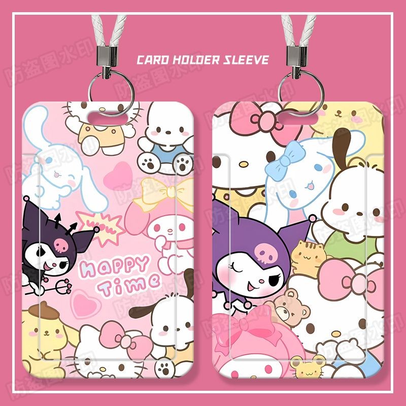 [Qayitrs] Sanrio น่ารักการ์ตูนนักเรียนสไลด์ผู้ถือบัตรบัตรอาหารรถบัสบัตรประจําตัวกรณีบัตรควบคุมการเข้าถึงวิทยาเขตนักเรียนพนักงานออฟฟิศแลกเปลี่ยนของขวัญ