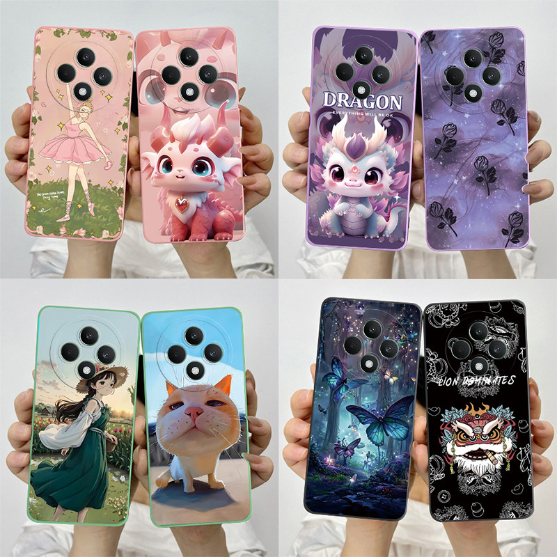สําหรับ OPPO Reno 12 F CPH2637 กรณี Reno12 F 12F 4G CPH2687 ซิลิโคนนุ่ม TPU กันกระแทกปกหลัง Reno12F ทาสีพิมพ์รูปแบบเกราะป้องกัน