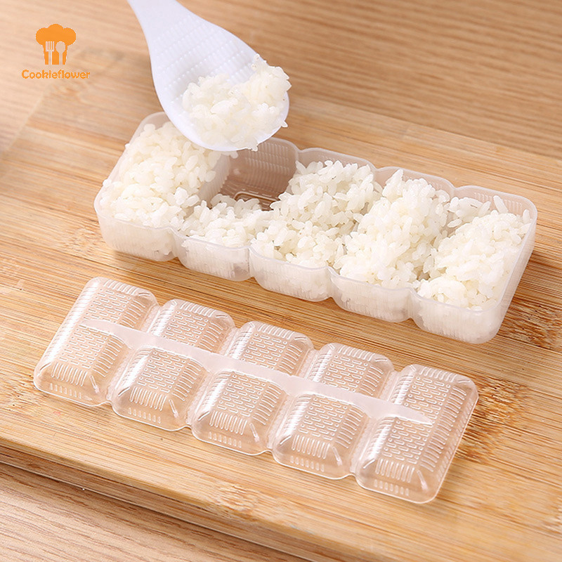 CKFR 5 ชิ้น/เซ็ตซูชิ Nigiri Maker แม่พิมพ์ข้าว Non Press Maker DIY Bento เครื่องมือใหม่