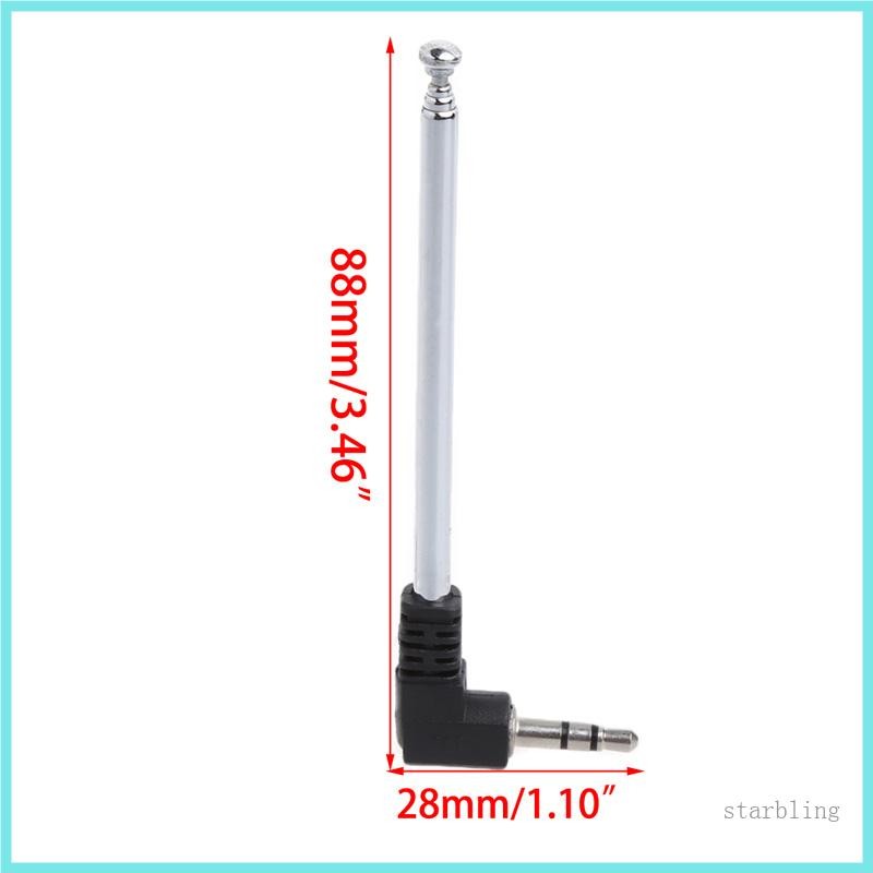3.5mm Radio Receiver Antenna Stainless Steel Multi-Purpose Interface FM Radio