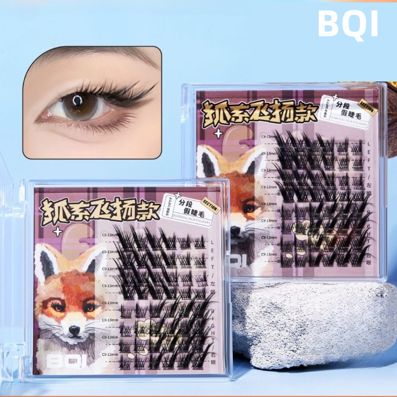 BQI ขนตาปลอมสุนัขตาธรรมชาติขยายตาหนา
