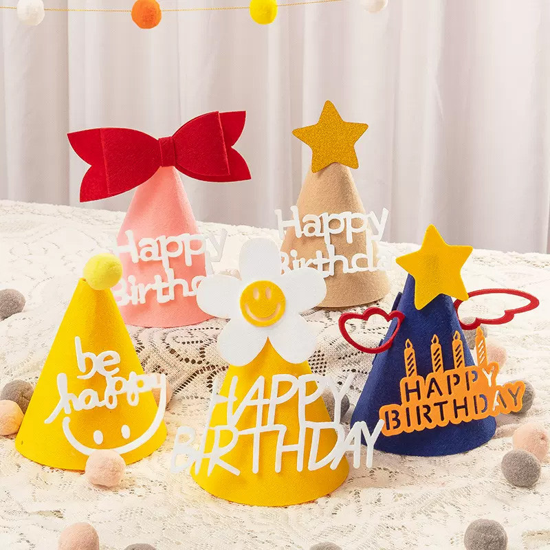 สุขสันต์วันเกิดหมวกวันเด็กหมวกวันเกิดเด็กพรรคธีมพรรคอุปกรณ์ตกแต่งของเล่นเด็ก