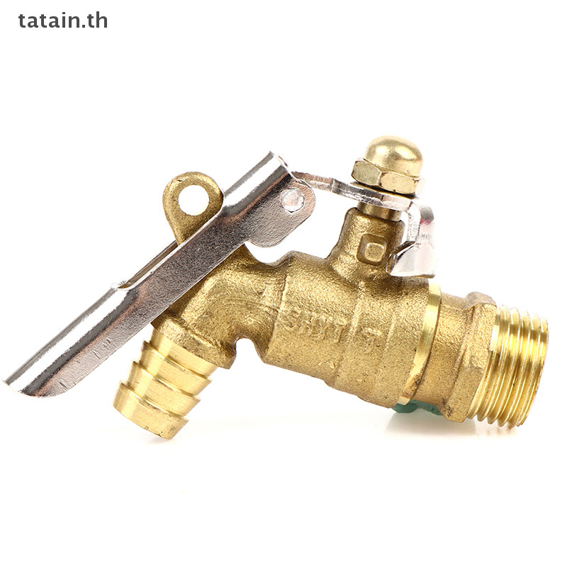 Tatain 1/2" Garden Outdoor Brass Faucets Public Places ล็อคได้ Water Tap TH