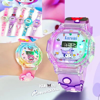 ของแท้ Sanrio Kuromi Melody Cinnamon KT Cat Pony นาฬิกาดิจิท…