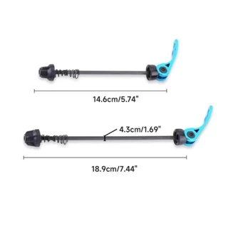 7TILOYSHOP 1 คู่จักรยาน Quick Release เพลา, ชิ้นส่วนจักรยาน 189 มม.146 มม. Skewers Lever QR, ทนทานปรับอลูมิเนียมจักรยานซ่อมเครื่องมือสําหรับเสือภูเขา