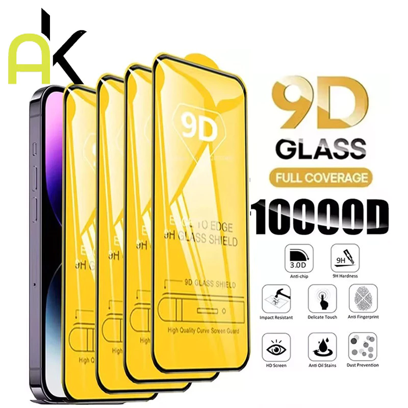 AK[ซื้อ 1 แถม 1] ฟิล์มกระจกนิรภัย 9D สำหรับ Samsung A07 A56 A55 A54 A53 A52 A12 A15 A05 A05S S21 S22 S23 S24 S25 Ultra